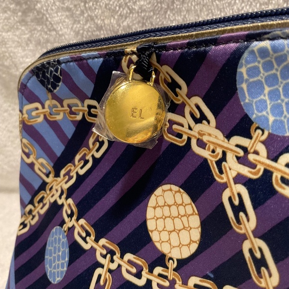 Estée Lauder NWOT Chain-Link Print Cosmetic Bag - Picture 4 of 15